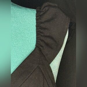 WHBM Black Flutter Strap Snap Tank – Size L, V-Front & Back, Style #570328955